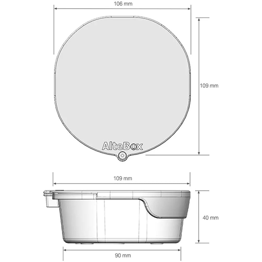 AlteBox AB-7005G Mini Kamera Buatı Kanal Giriş (Gri) - görsel 4