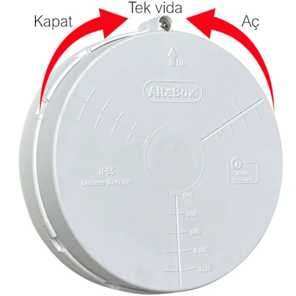 Altebox AB-7010B Mega Kamera Buatı 140mm (Beyaz) - görsel 2