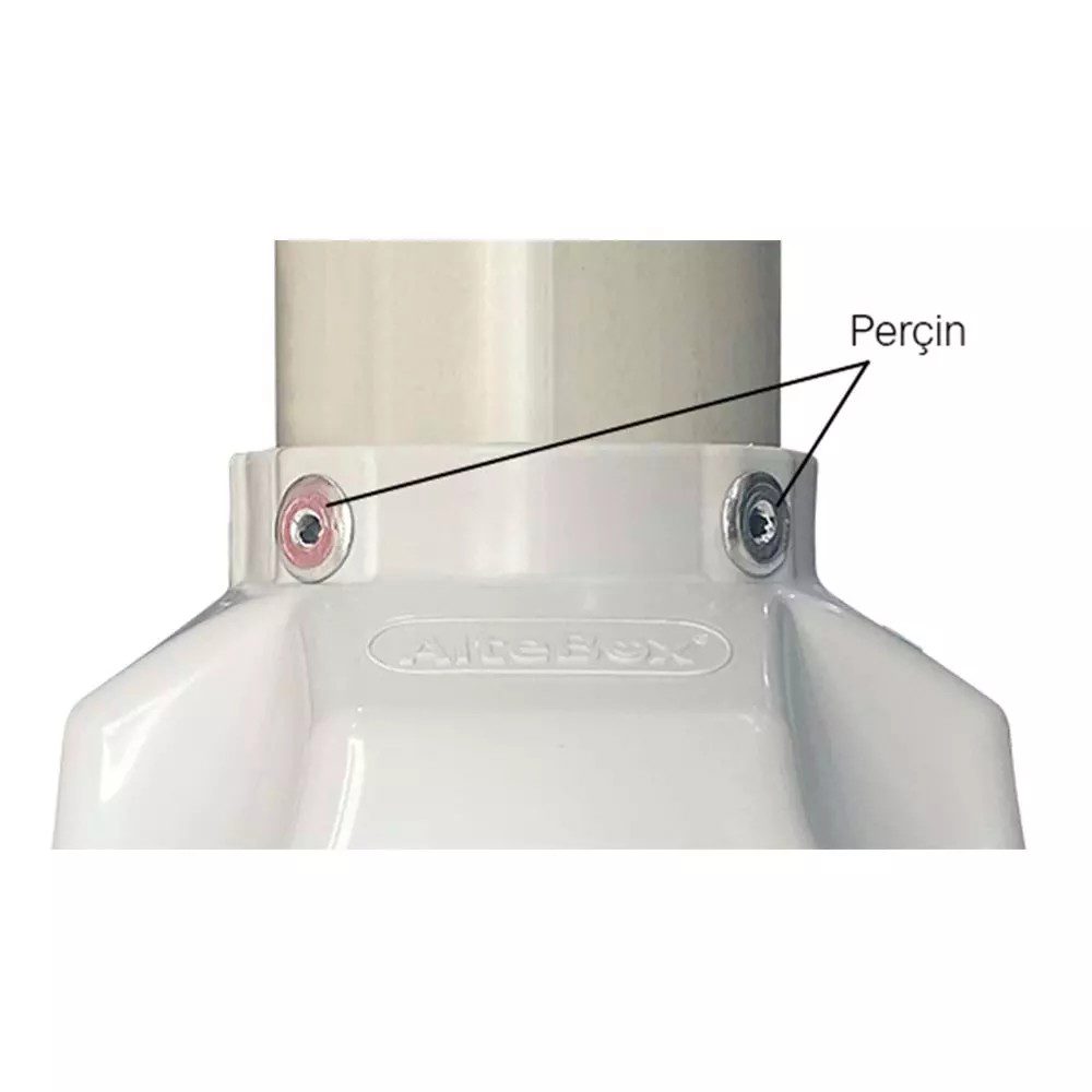 Altebox AB-7007-8-50P Acrobat 50cm uPVC Uzatma Açık Gri - görsel 5