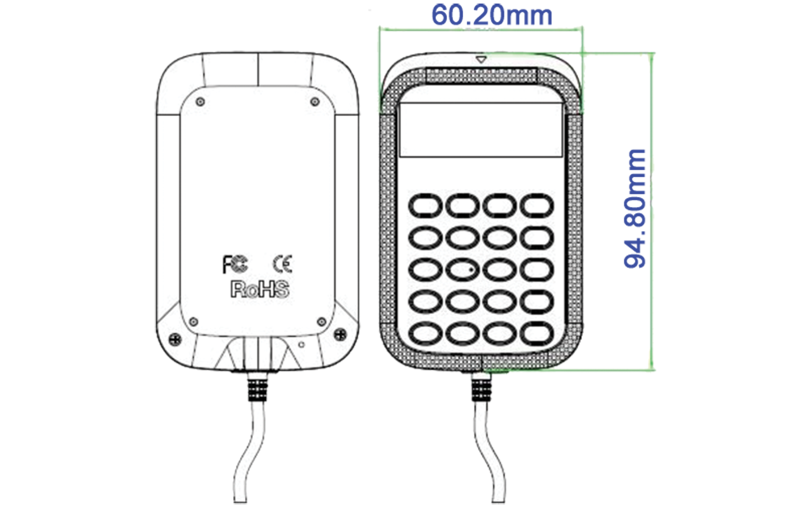 ACS APG 8201-B2 PinPad+LCD Temaslı Kart Okuyucu+Kodlayıcı - görsel 6