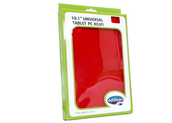 Addison IP-310 Kırmızı 10.1'' Üniversal Standlı Tablet PC Kılıfı