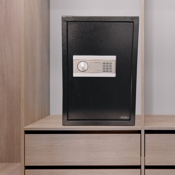 Yuma YM-801-XXL Elektronik Şifreli ve Anahtarlı Çelik Kasa – Ev ve Ofis Tipi Büyük Boy - görsel 2