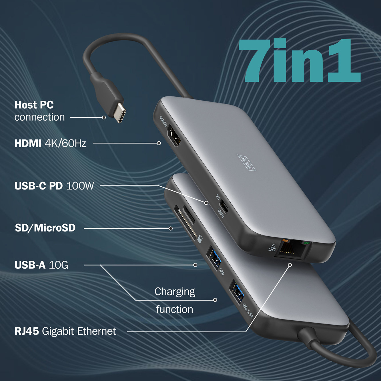 Digitus DA-70914 USB-C Docking Station - görsel 7