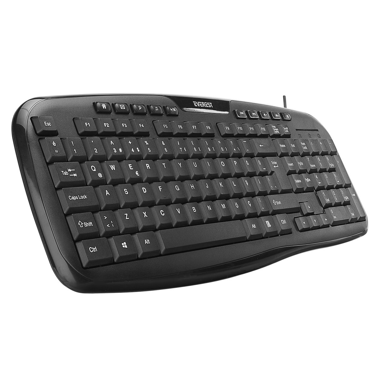 Everest UN-795 Siyah Usb Q Multimedia Klavye + Mouse Set - görsel 2