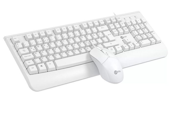 Lenovo Lecoo CM105 Q Türkçe USB Beyaz Klavye + Mouse Seti - görsel 2