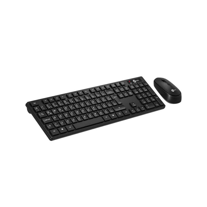 Lecoo KM2001 Kablosuz Türkçe Q Klavye & Mouse Set Siyah - görsel 2