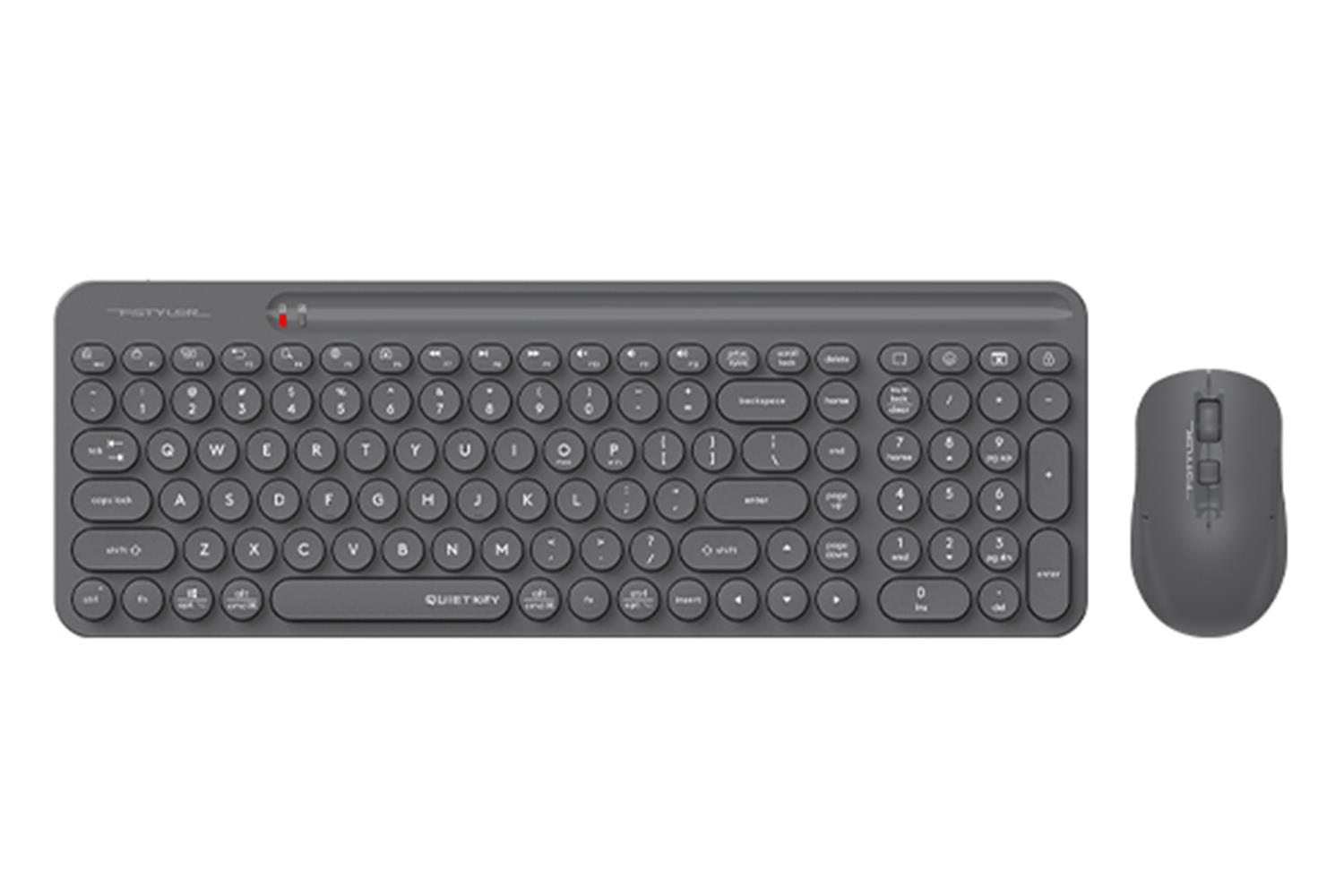 A4 Tech FG3300 Air2 2.4G Gri Q Klavye Fn-Mm Klv+Optik Mouse Sessiz Kablosuz Set - görsel 2