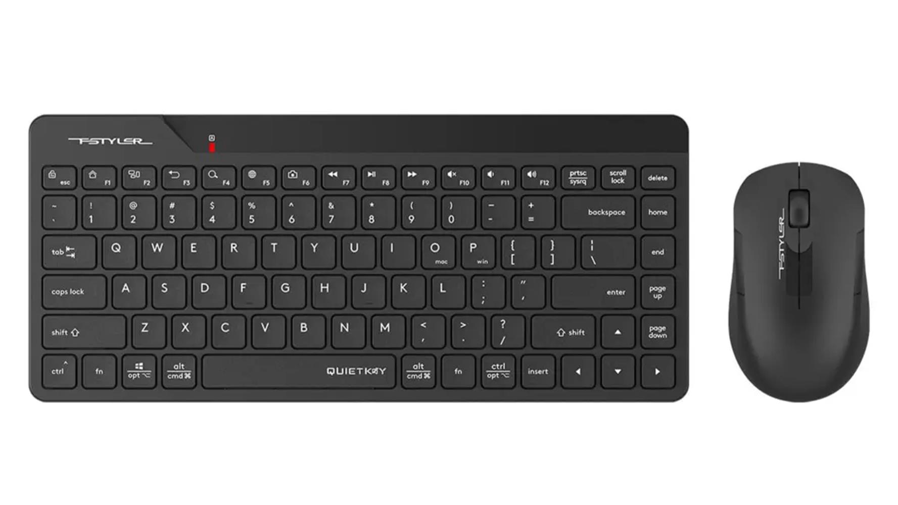 A4 Tech FG2200 Siyah 2.4GHz FN-MM Türkçe Q 1200DPI Mini Klavye & Mouse Set - görsel 2