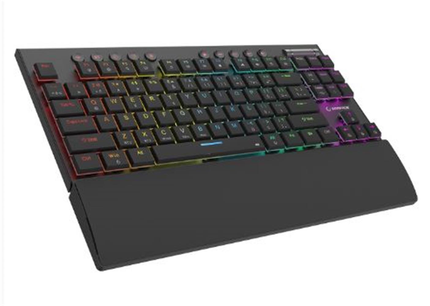 Rampage BERU Siyah 2.4G + BT Wireless RED SWITCH Mekanik Gaming Oyuncu Klavye Slim RGB - görsel 2
