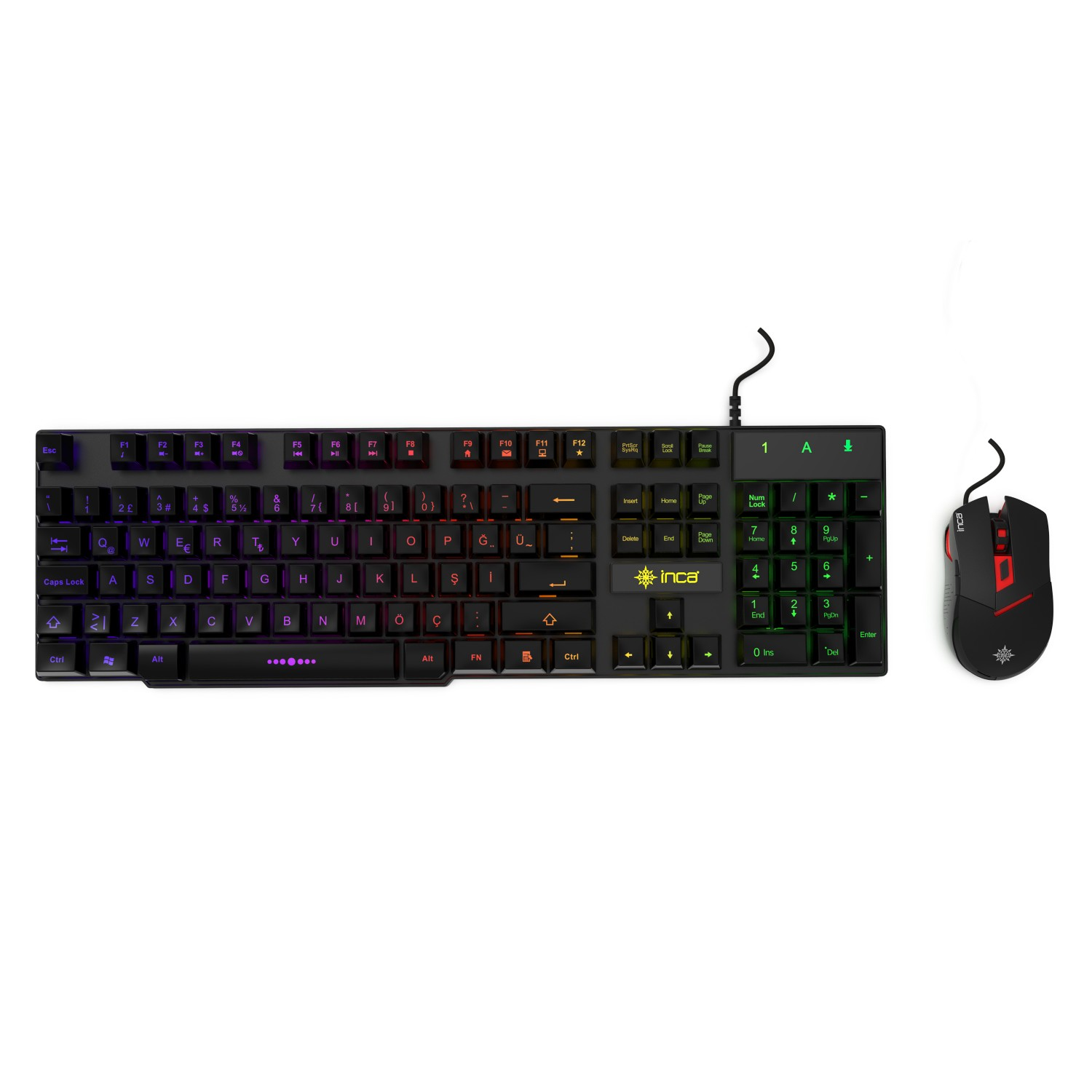 İnca Ikg-448 Raınbow Efect Mekanik Hisli Gamıng Klavye Mouse Set - görsel 4
