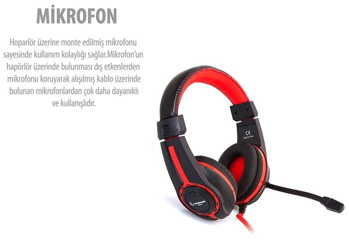 Snopy Rampage SN-R1 Oyuncu Kırmızı/Siyah Mikrofonlu Kulaklık - görsel 4