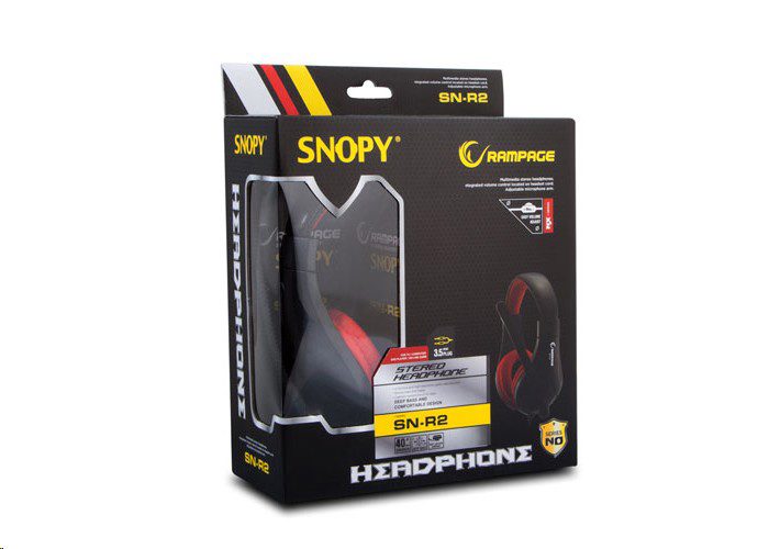Snopy Rampage SN-R2 Oyuncu Kırmızı / Siyah Mikrofonlu Kulaklık - görsel 4