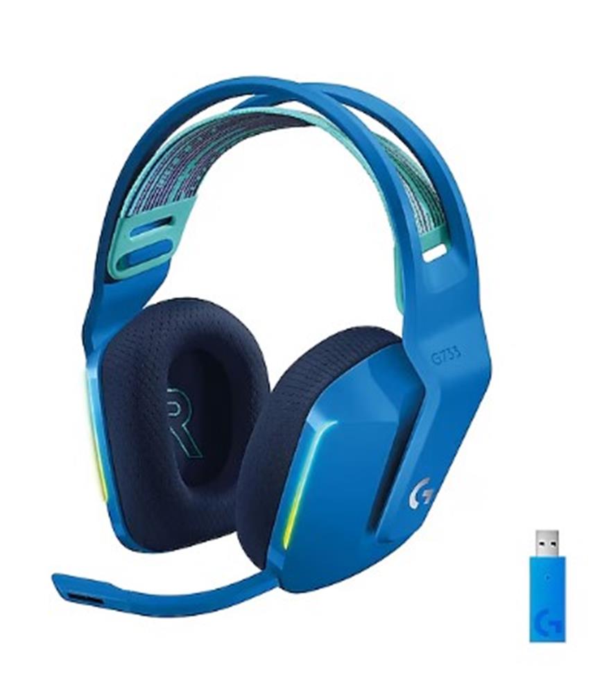 Logitech 981-000943 G733 Mavi 7.1 Surround RGB Mikrofonlu LightSpeed Kablosuz Gaming Kulaklık