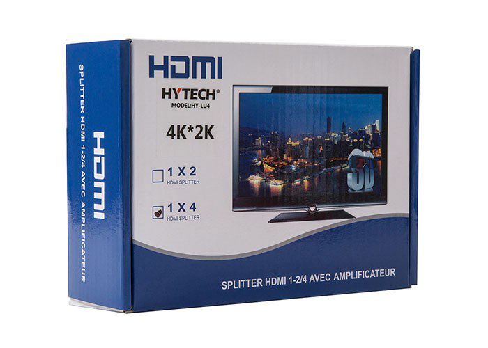 Hytech HY-LU4 4 Port 4K*2K HDMI Splitter - görsel 2