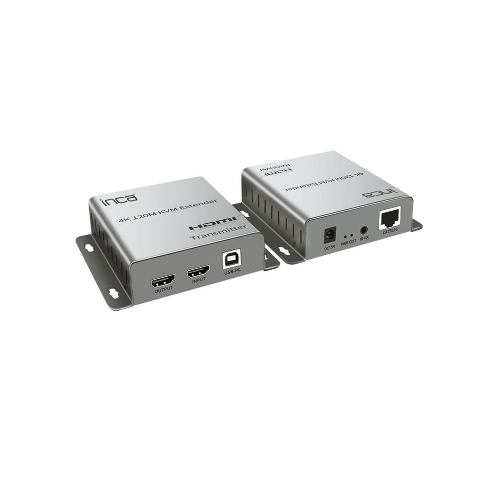 Inca IEX-120 HDMI 4K@30Hz 120mt KVM Network Extender 4K@30Hz (CAT-5e/CAT-6 Kablo Uzunluğu) - görsel 2