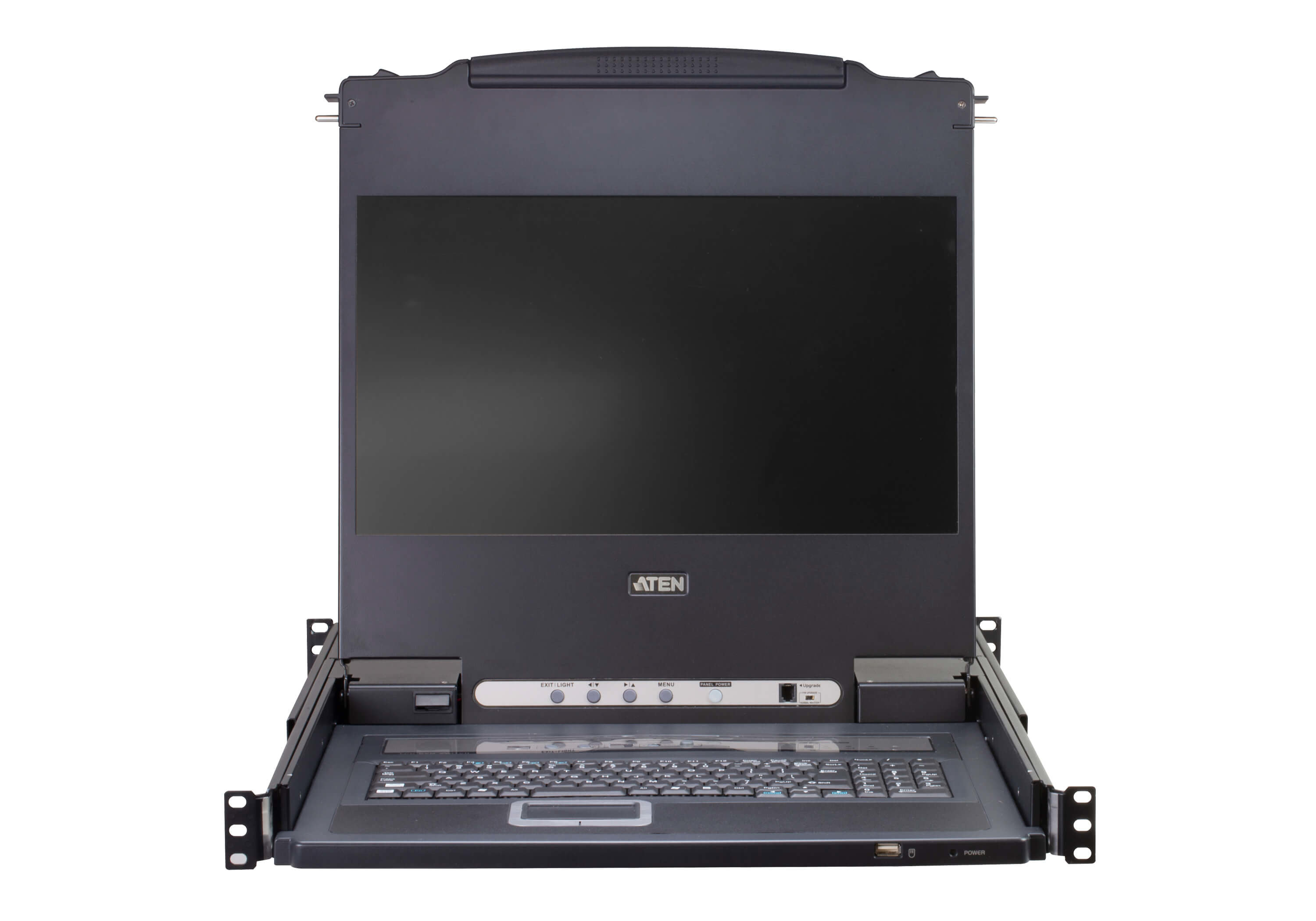 Aten CL5716MWT 17.3" LCD 16-Port PS/2-USB VGA Single Rail LCD KVM Switch - görsel 3