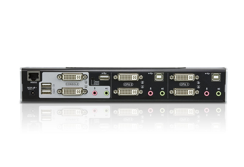 Aten CS1642A 2 Port USB 2.0 DVI Dual View KVMP Switch - görsel 3