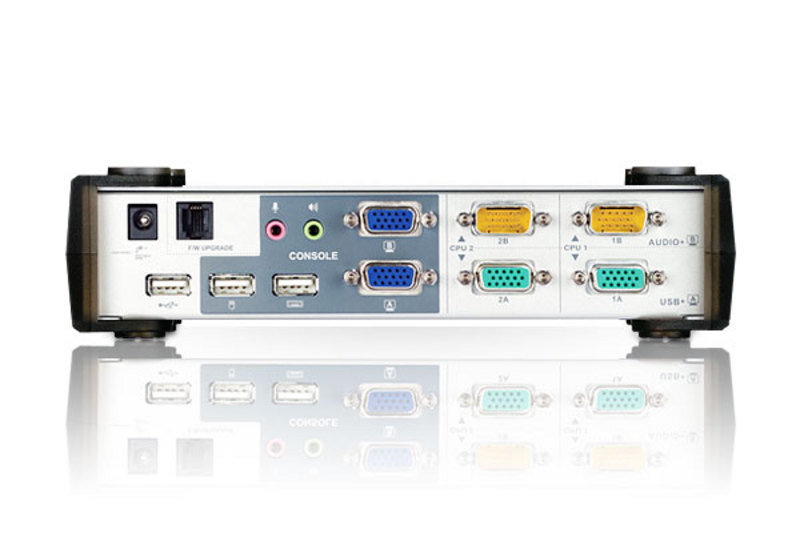 Aten CS1742C 2 Port USB VGA Dual View KVMP Periferi Switch - görsel 3