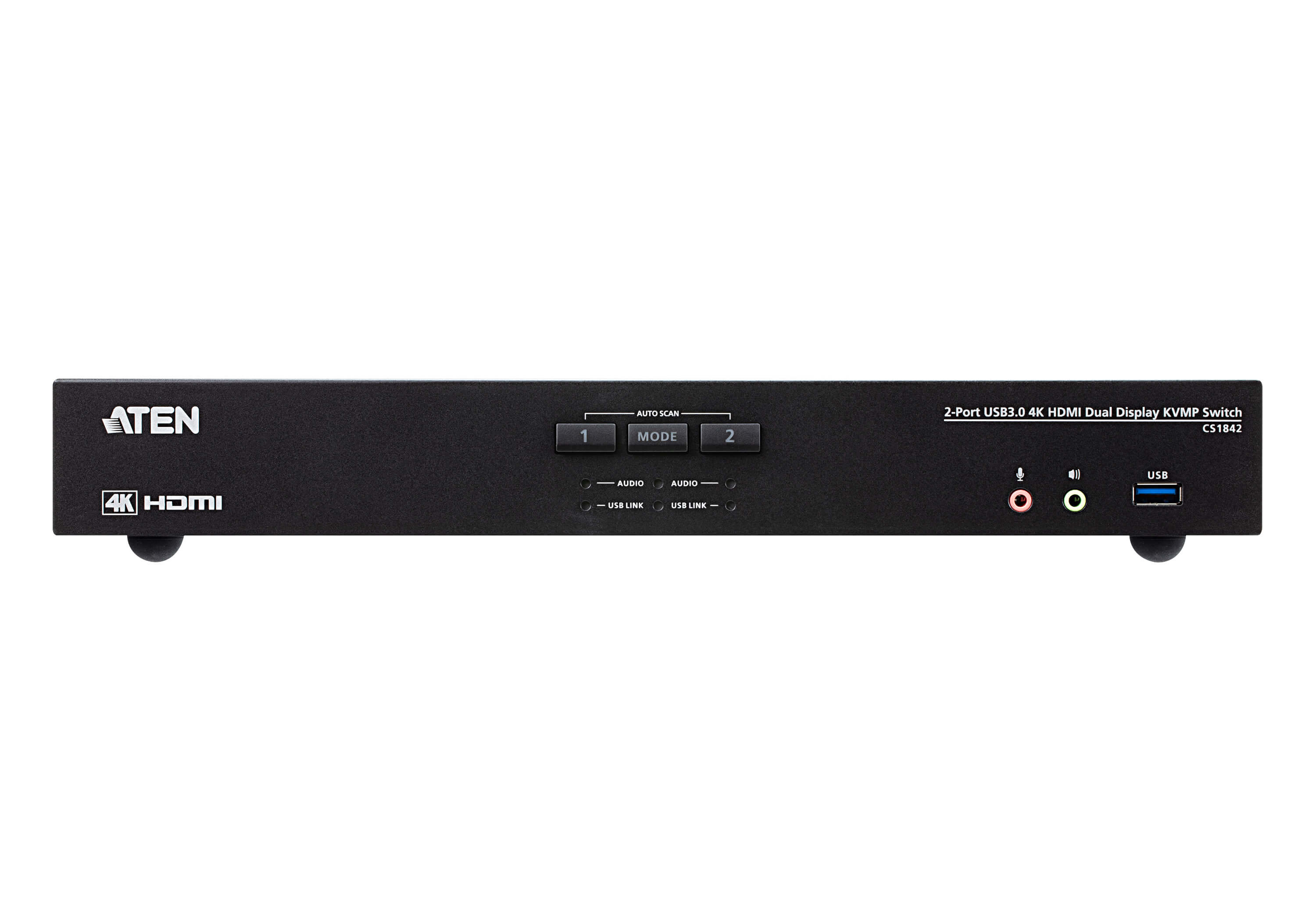 Aten CS1842 2-Port USB 3.0 4K HDMI Dual Display KVMP Switch - görsel 3