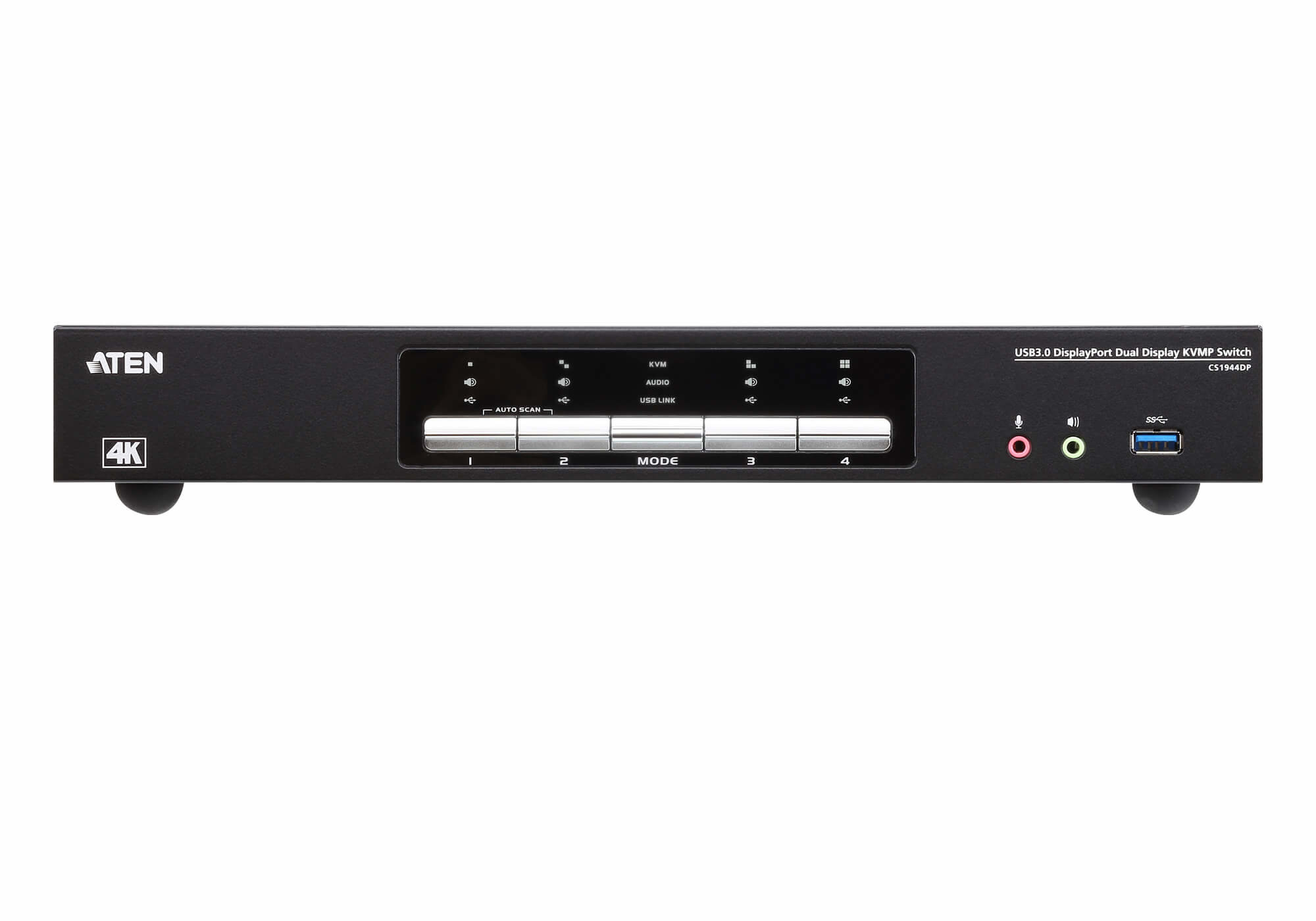 Aten CS1944DP 4-Port USB 3.0 4K DisplayPort Dual Display KVMP Switch - görsel 3