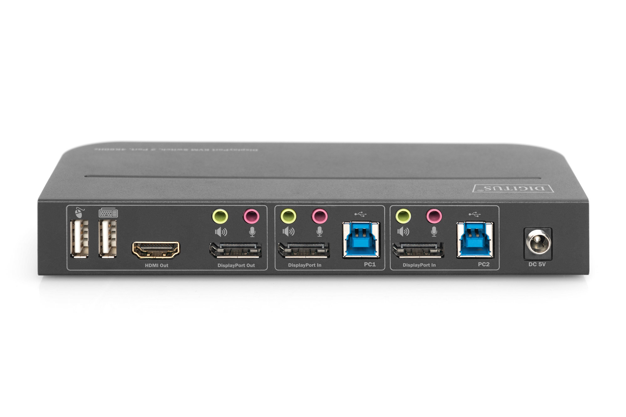 Digitus DS-12850 2 Port USB 3.0 DisplayPort KVM Switch - görsel 4
