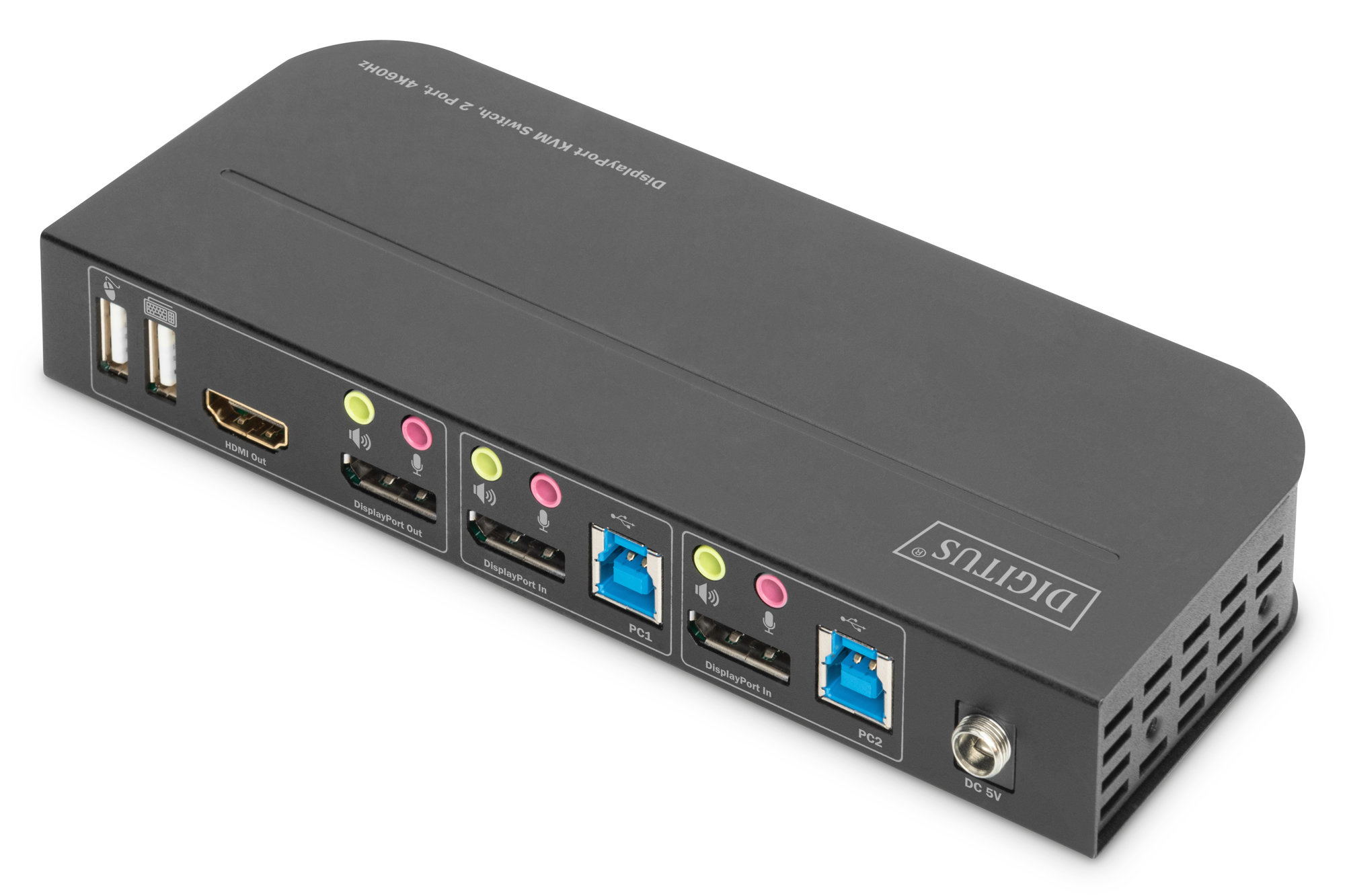Digitus DS-12850 2 Port USB 3.0 DisplayPort KVM Switch - görsel 6