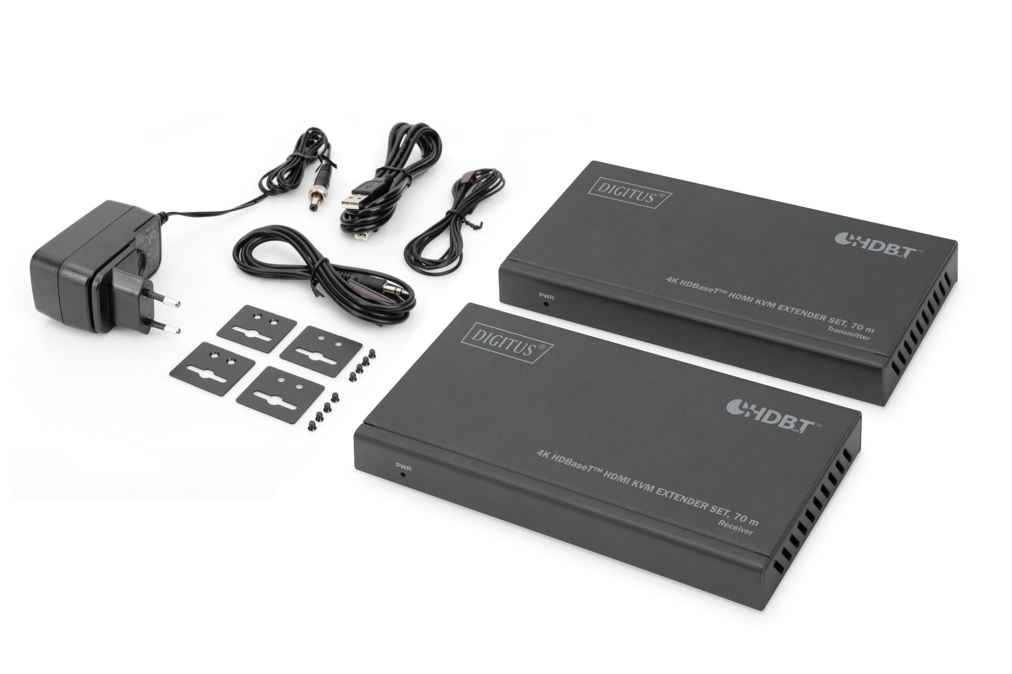 Digitus DS-55512 4K HDBaseT HDMI KVM Extender Set