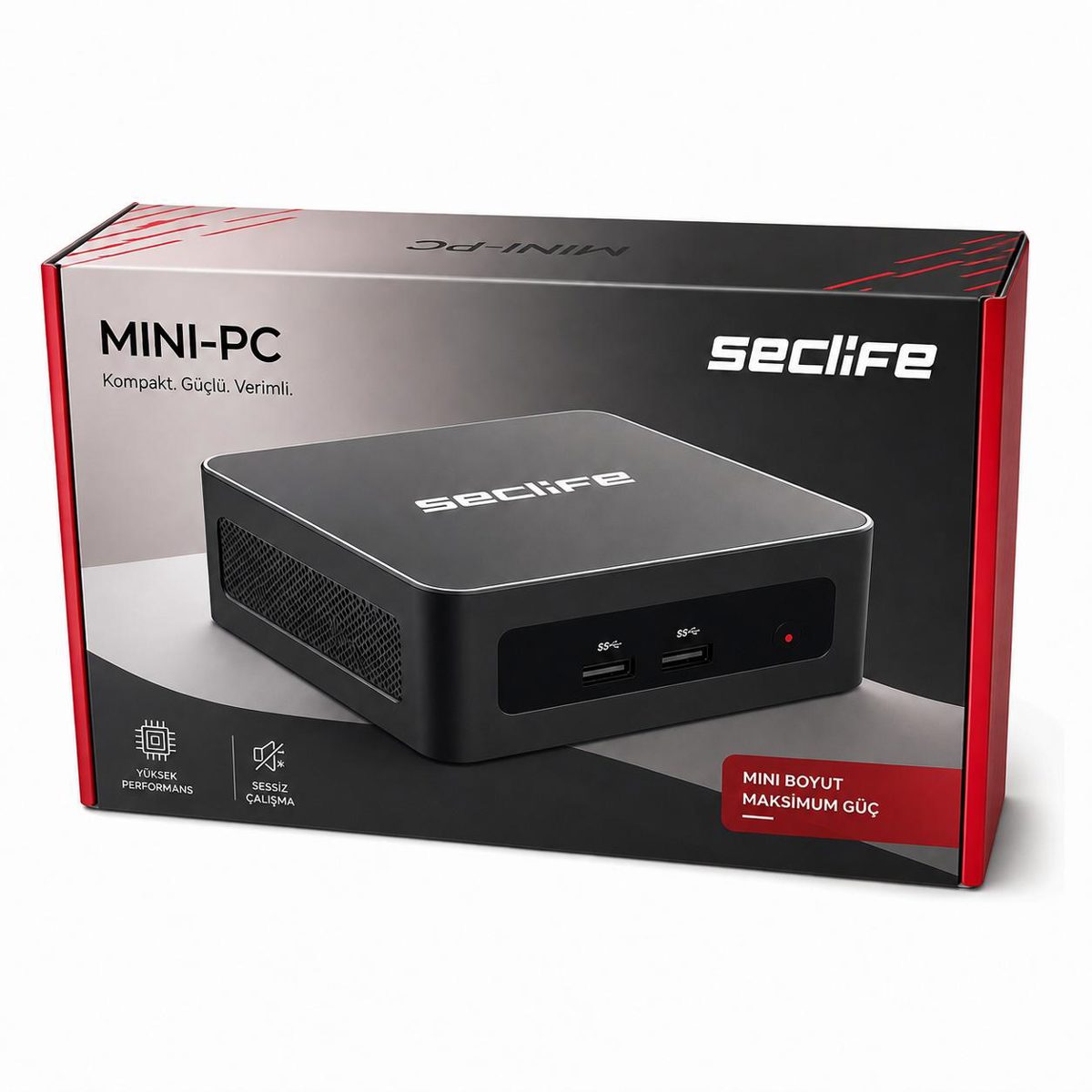 Seclife MP-Z050 Intel i5-12450H 16GB 500GB SSD Siyah Mini Pc - görsel 3