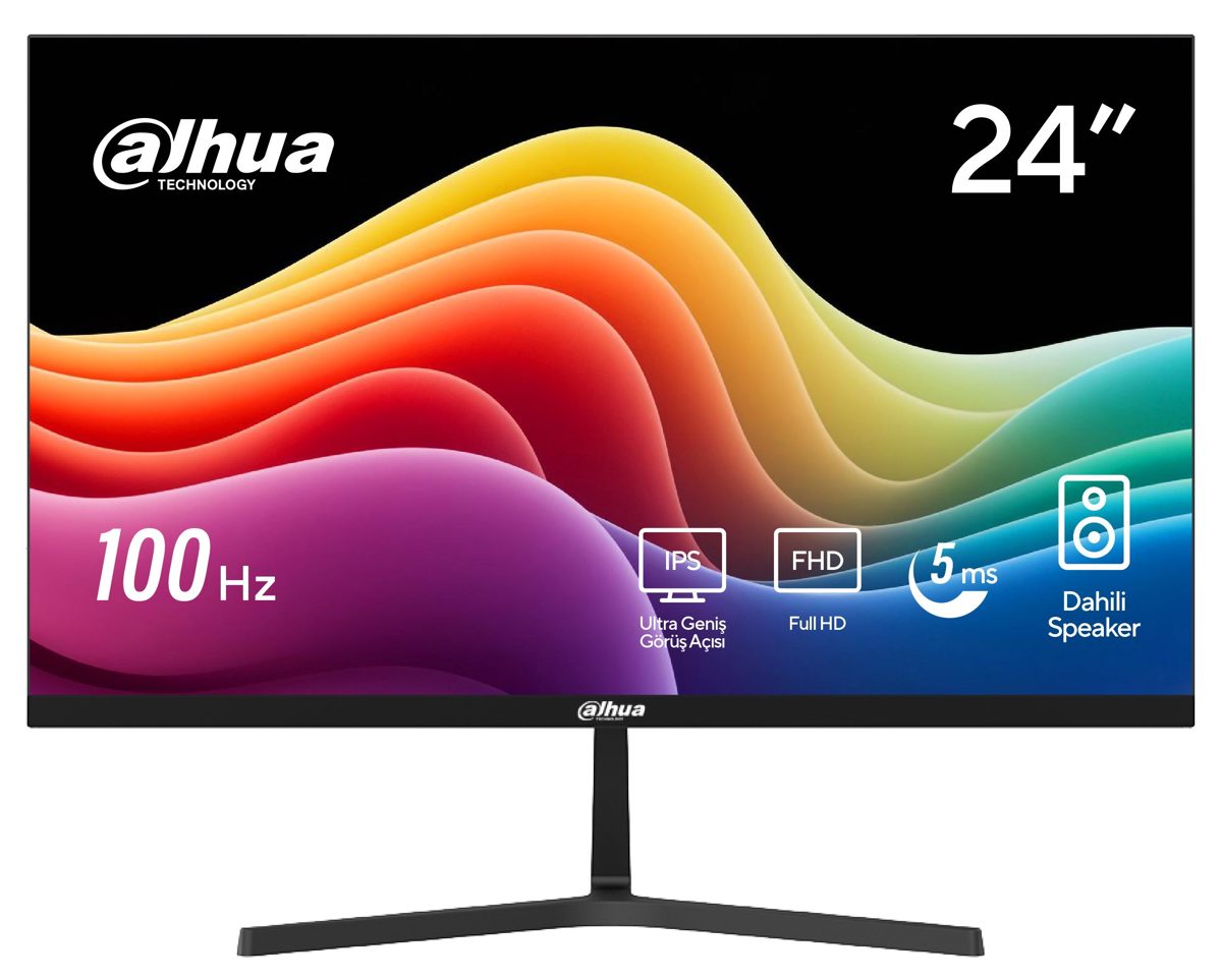 Dahua 23.8" LM24-B201S 1920x1080 4MS 100Hz IPS HDMI/VGA +VESA +SPEAKER Monitör