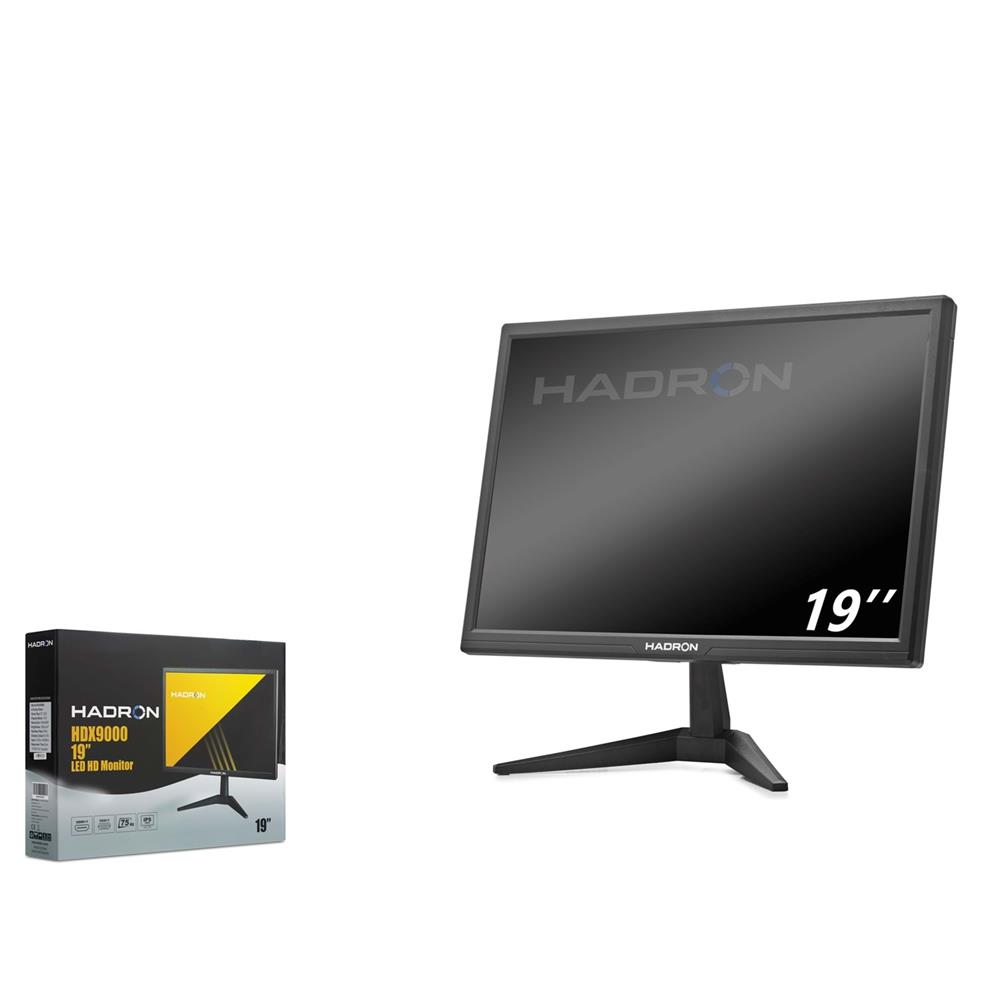 Hadron Hdx9000 19" Led HD Monitör HDMI + VGA 75HZ 1440X900 Panel Siyah - görsel 2