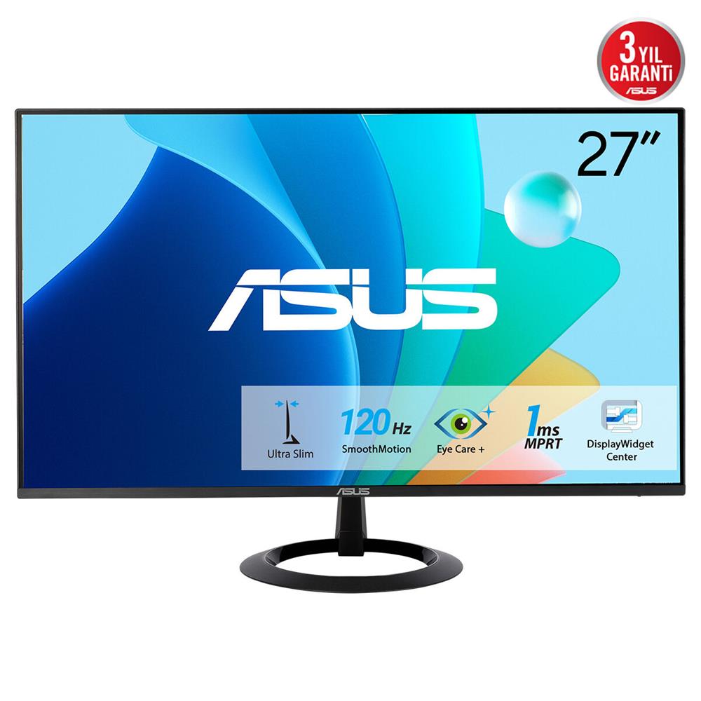 Asus 27" VZ279HG IPS 1920x1080 1MS 120hz HDMI VGA 3yil Cercevesiz Düsük Mavi Isik Ultra Slim Monitör - görsel 2