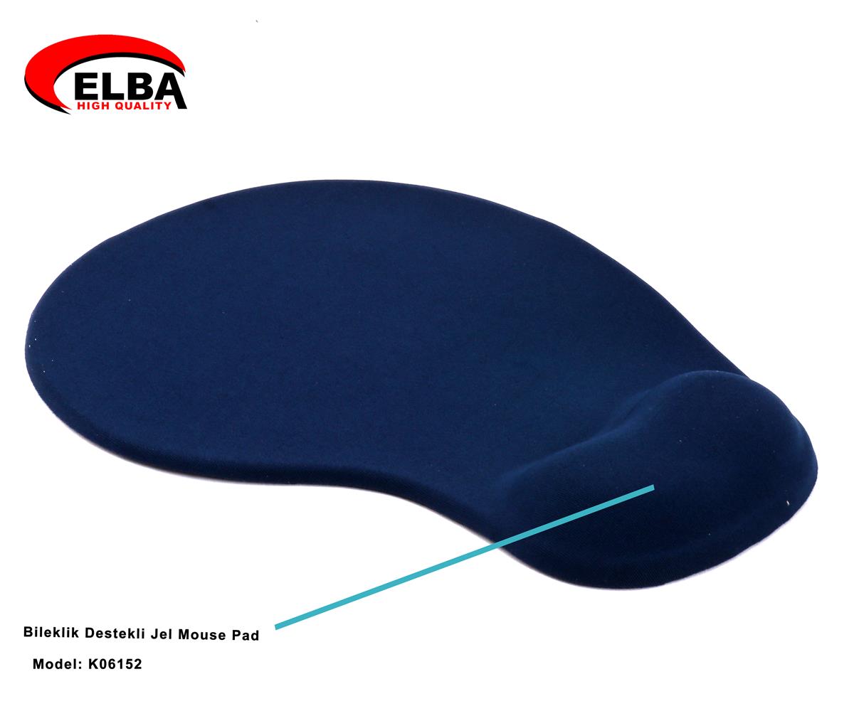 Elba K06152 Bileklikli Jel Mouse Pad Mavi - görsel 2
