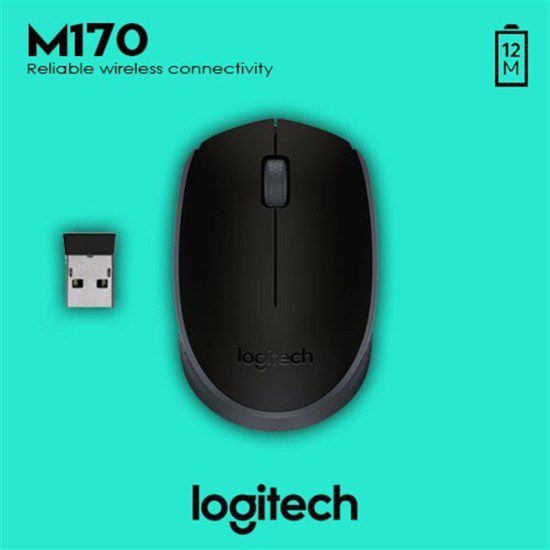 Logitech M170 (910-004642) Siyah Kablosuz Mouse - görsel 2