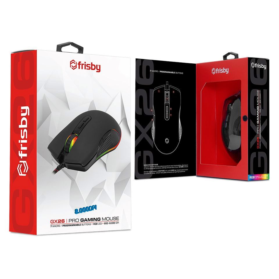 Frisby FM-G3350K Programlanabilir 8.000DPI RGB Oyuncu Mouse (GX26) - görsel 5