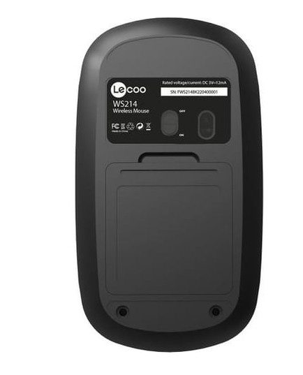 Lenovo Lecoo WS214 Kablosuz 1200DPI 3 Tuşlu Optik Mouse Siyah - görsel 2