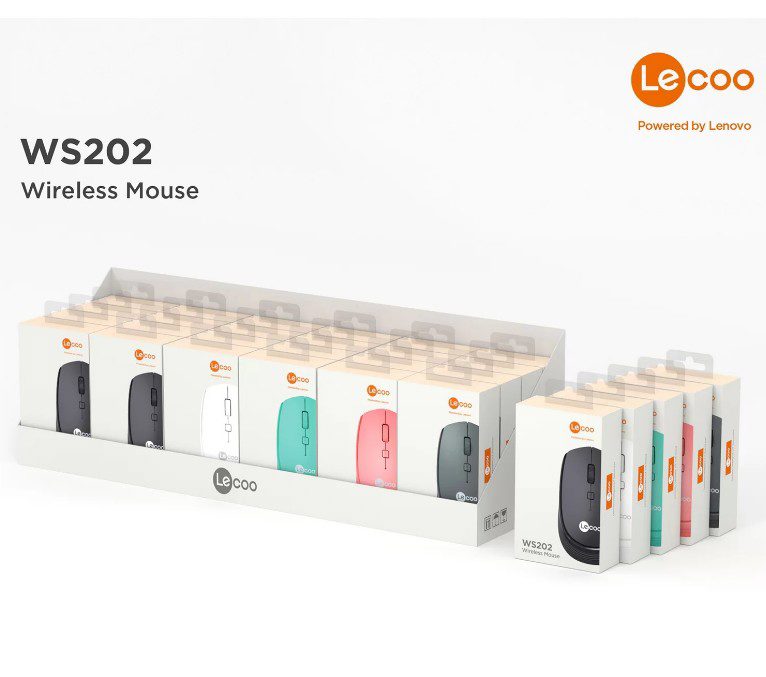 Lenovo Lecoo WS202 Nano Alıcılı Kablosuz 1600dpi Beyaz 4 Tuş Mouse - görsel 4