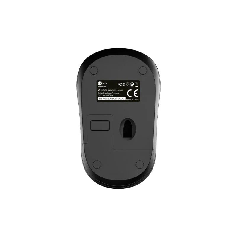 Lenovo Lecoo WS206 Kablosuz Siyah 3 Tuş Mouse - görsel 4