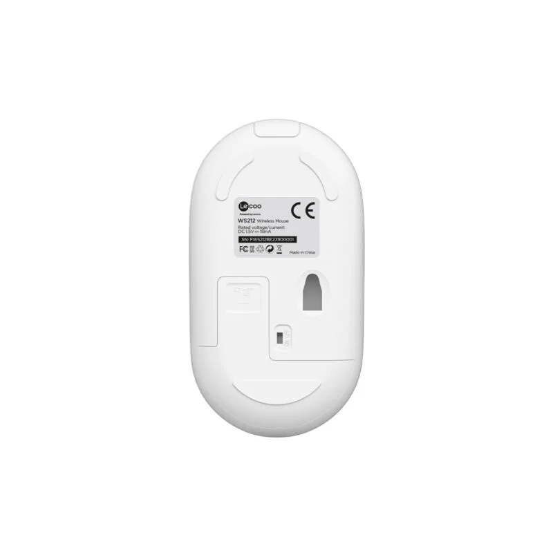 Lenovo Lecoo WS212 USB Kablosuz Beyaz&Mavi 4 Tuş Mouse - görsel 4