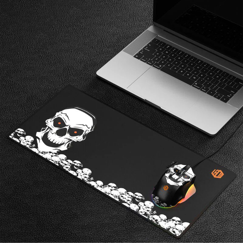 Lecoo MG1102 Kablolu RGB 8200DPI 10 Makro Tuşlu Kuru Kafa Desenl Mouse&Mousepad - görsel 3
