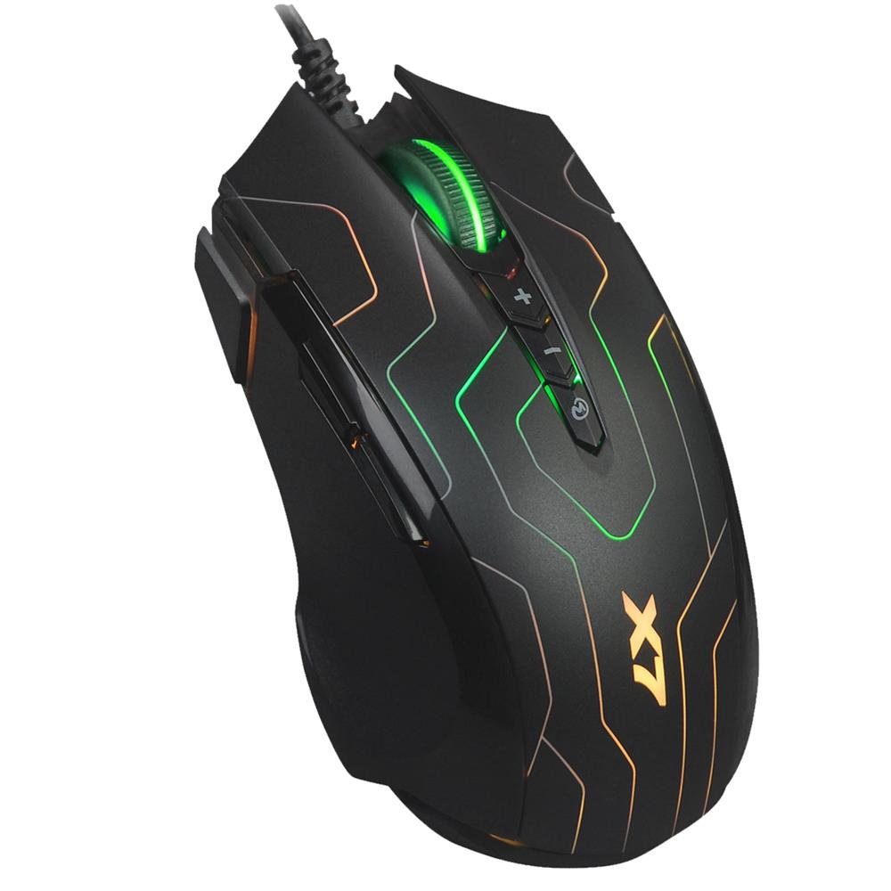 A4 Tech X89 Oscar X7 Neon Maze 2400Dpı Usb Makrolu Oyuncu Mouse - görsel 2