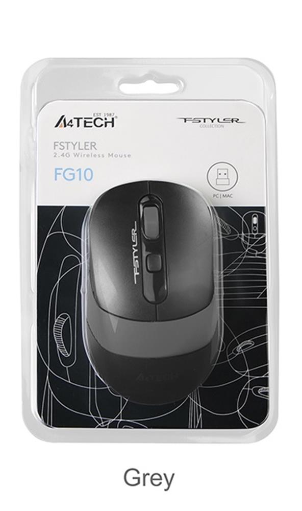 A4 Tech Fg10S Silent Gri Nano Kablosuz Optik 2000 Dpı Mouse (Sessiz) - görsel 2