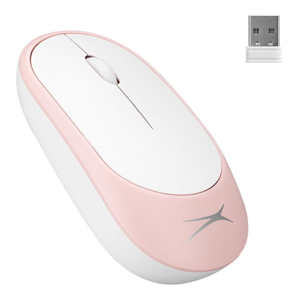 Altec Lansing ALBM7314 Pembe 2.4GHz USB 1200DPI Alkalin Pilli Kablosuz Mouse - görsel 2