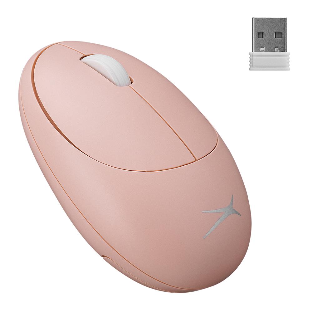 Altec Lansing ALBM7335 Pembe 2.4GHz USB 1200DPI Alkalin Pilli Kablosuz Mouse - görsel 2