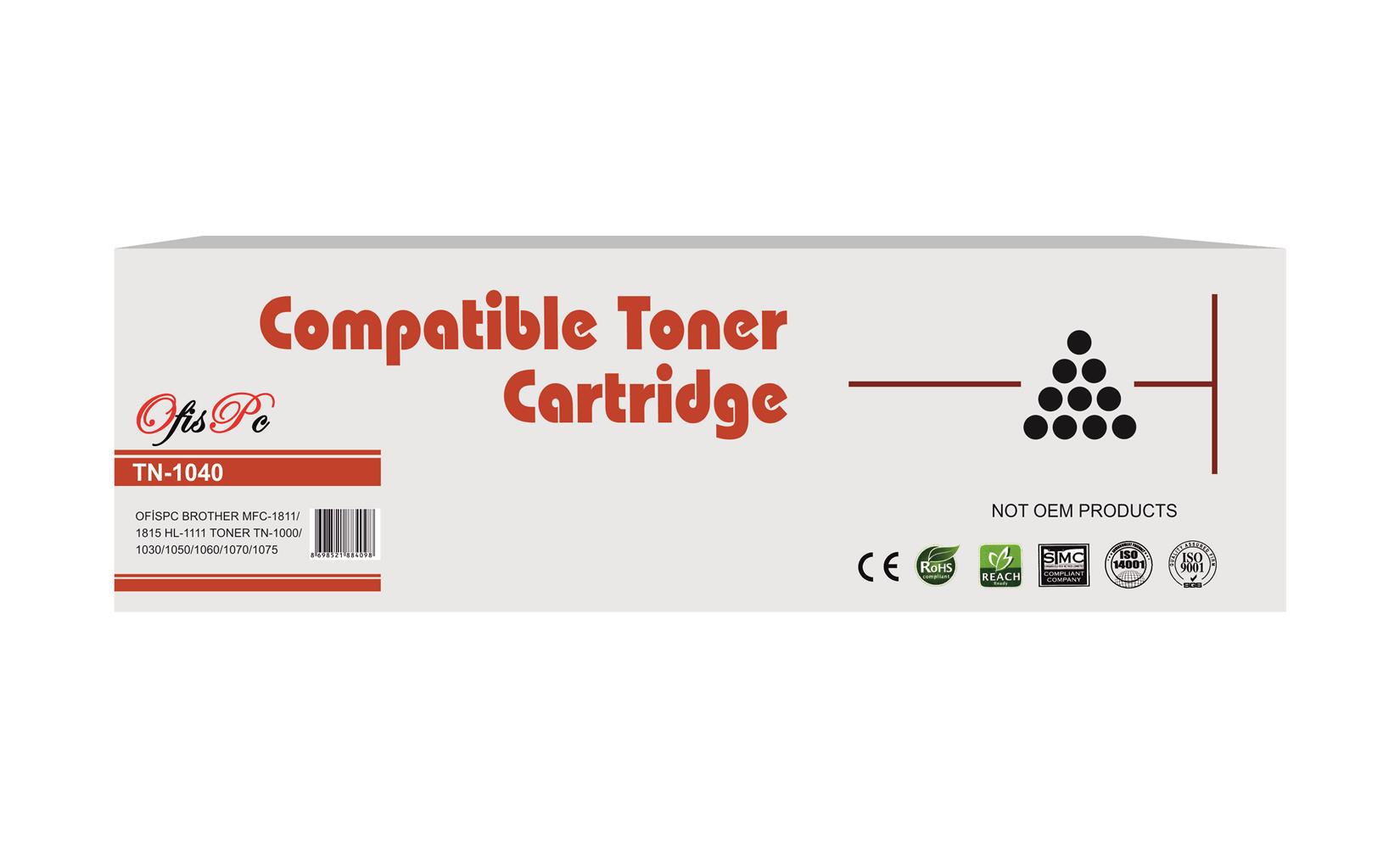OfisPc Brother TN-1040 1.500 Sayfa Muadil Toner MFC-1811/1815 HL-1110/1111