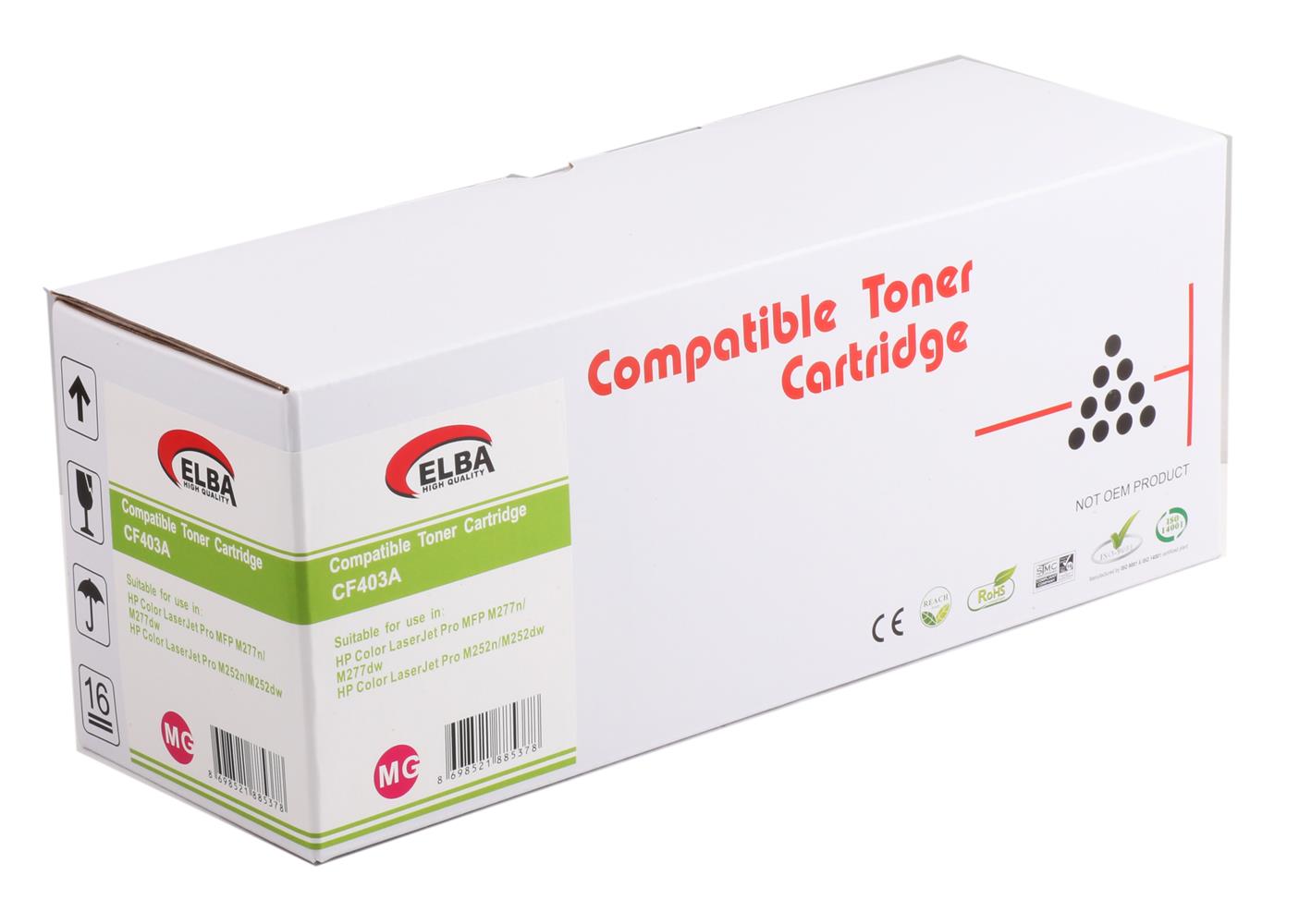 Basic Hp CF403A Kırmızı Muadil Toner 201A M227/M252