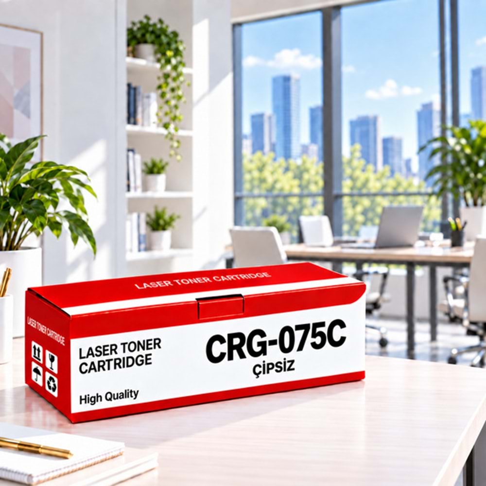 Canon CRG-075C Çipsiz Mavi Muadil Toner 1.3K | YUGUBİ - görsel 2