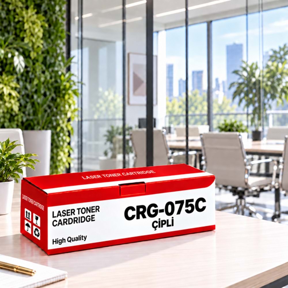 Canon CRG-075C Çipli Mavi Muadil Toner 1.3K | YUGUBİ - görsel 2
