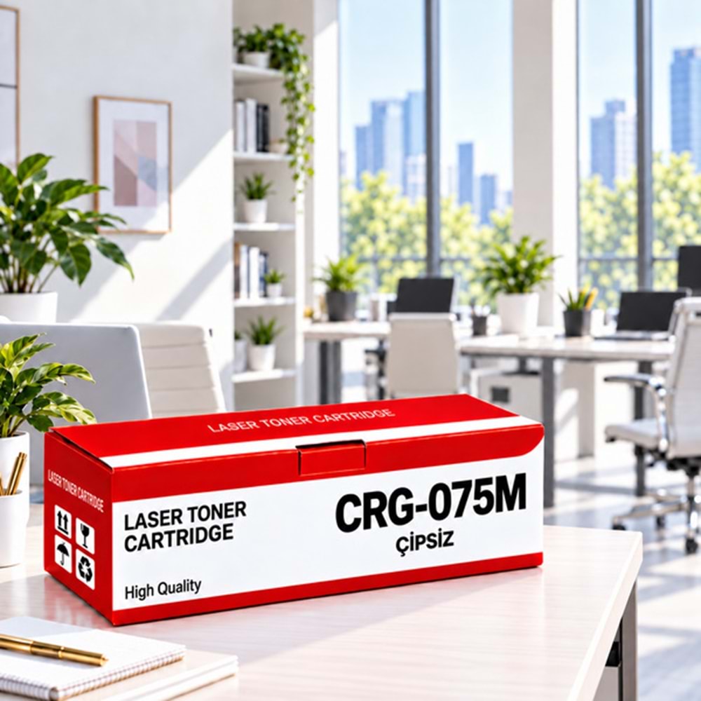 Canon CRG-075M Çipsiz Kırmızı Muadil Toner 1.3K | YUGUBİ - görsel 2