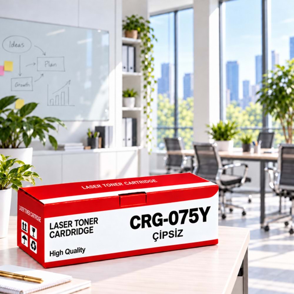 Canon CRG-075Y Çipsiz Sarı Muadil Toner 1.3K | YUGUBİ - görsel 2