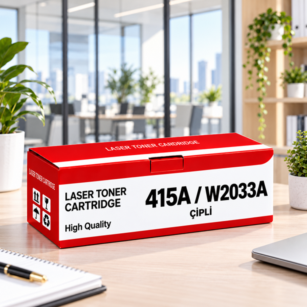 HP 415A W2033A Çipli Kırmızı Muadil Toner 2.1K